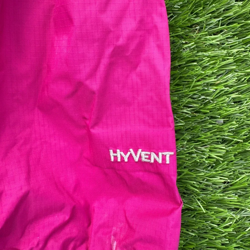 The North Face HyVent Rain Jacket Girls Pink Waterproof Hooded Shell Coat